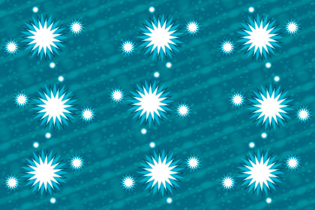 wakacje kryształowy płatek śniegu lodowata niebieska gwiazda kształt świąteczne tło pudełko na karty opakowanie wzór tło lód zimna zima grafika wektorowa - backdrop decoration frost ice stock illustrations