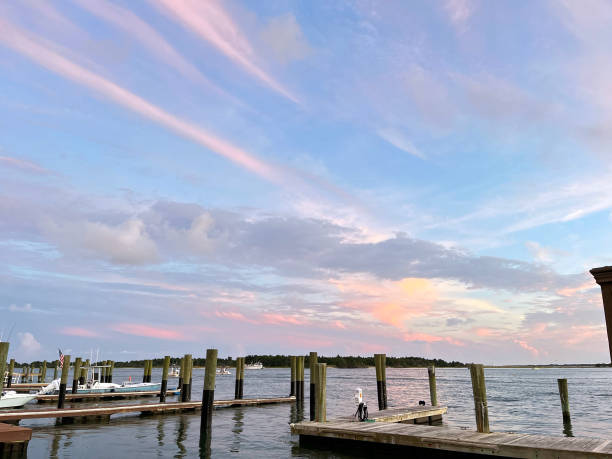 istock Morning View of Boat Docks 1424748327