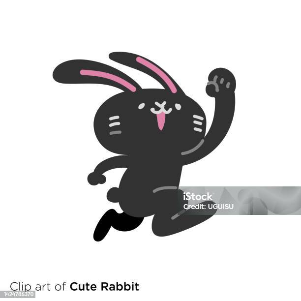 Anthro Rabbit Jump Rabbit Character Illustration Series Jump Stock Illustration - Download ...