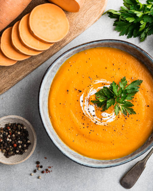 istock Sweet potato soup 1424788501