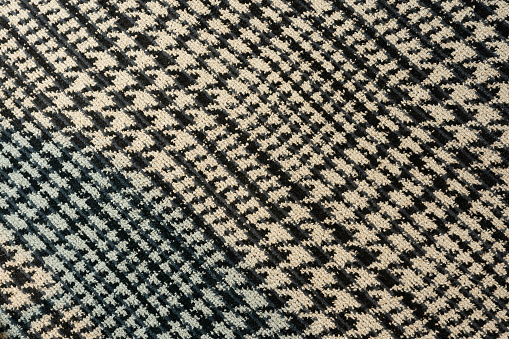 Tweed houndstooth pattern black and white