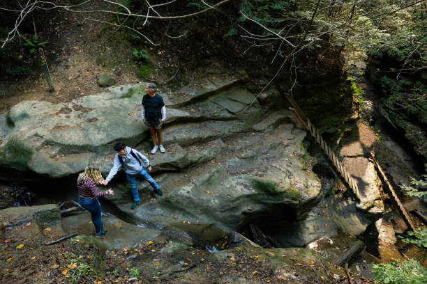 istock HIking at Turkey Run State Park, Indiana 1424793562