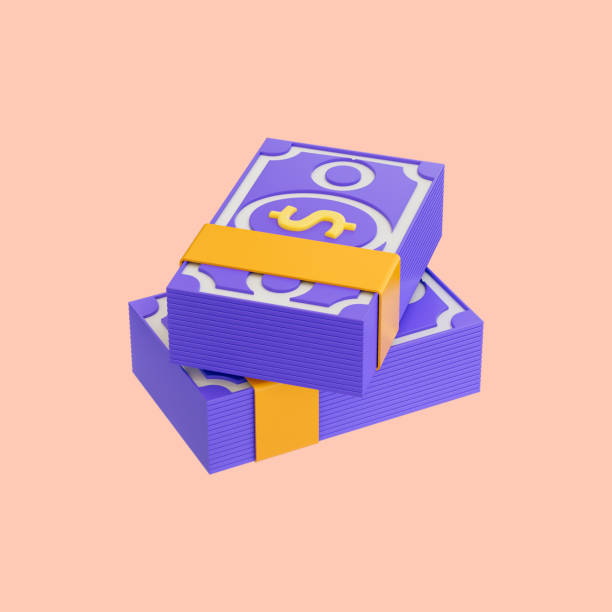 istock cartoon look dollar note bundle icon 3d render concept for money profit 1424799859