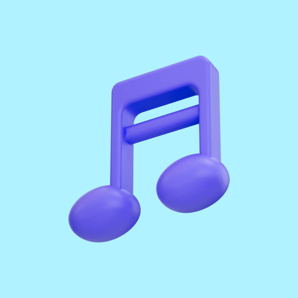 istock music icon 3d render concept for Decoration element of song festivals 1424800716
