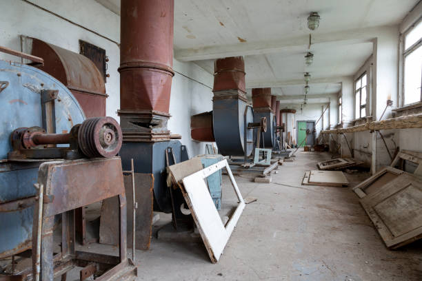 istock An old abandoned hall with ventilation equipment 1424803929