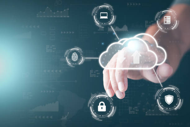 istock Businessmen who use the cloud to Log into cyberspace through secure online technology and password protection and authentication to verify your privacy. Access to cybersecurity information 1424806758