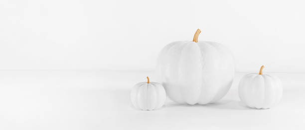 istock banner holiday halloween pumpkins in light colors with space for text 1424808772