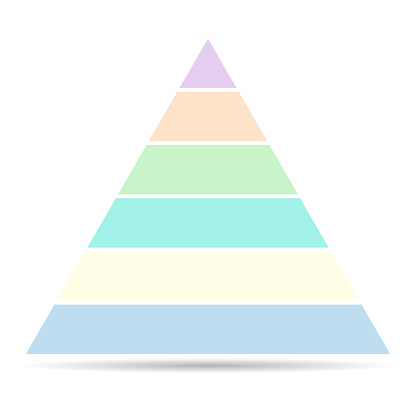 Pyramid Table Display Pyramid Infographic Chart Layout Shadow Info Modern Concept Step ...