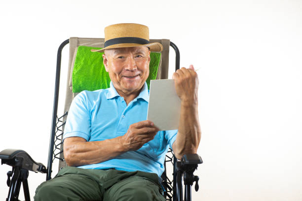 Senior man and recliner