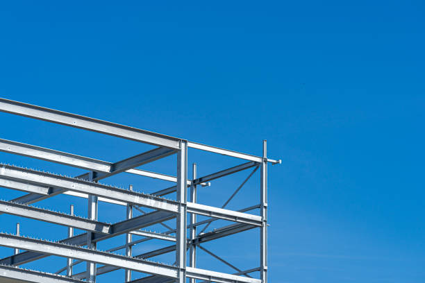 istock Low Angle View Of Building Against Clear Blue Sky 1424830402