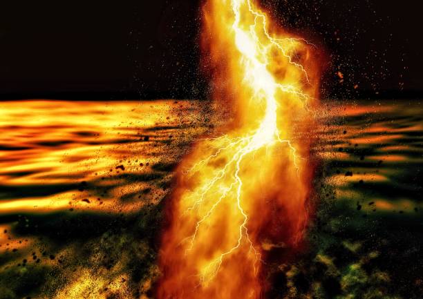 istock 3d illustration of lightning strike in storm concept 1424832670