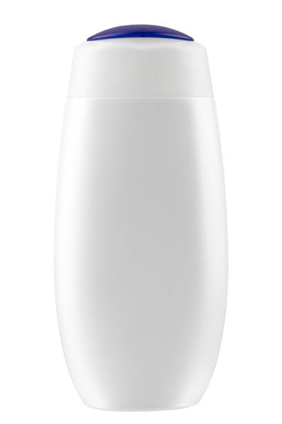 istock Plastic shampoo bottle with flip-top lid isolated on white background. MockUp template for your design. Empty and clean packaging for cosmetic product. 1424837124