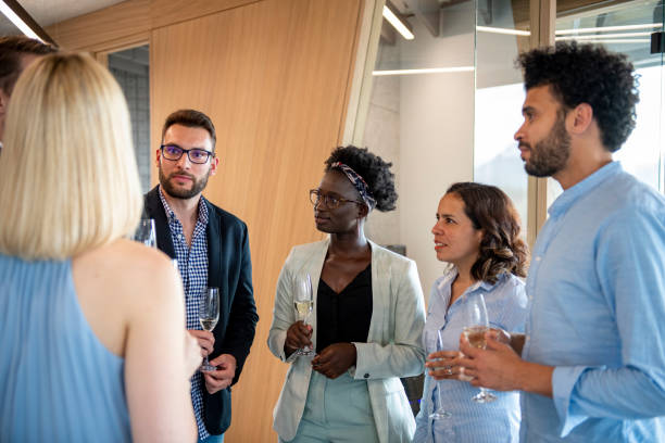 istock Handsome Businessman And Entrepreneur Celebrating With His Team 1424841729