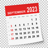 istock September 2023 Calendar 1424863034