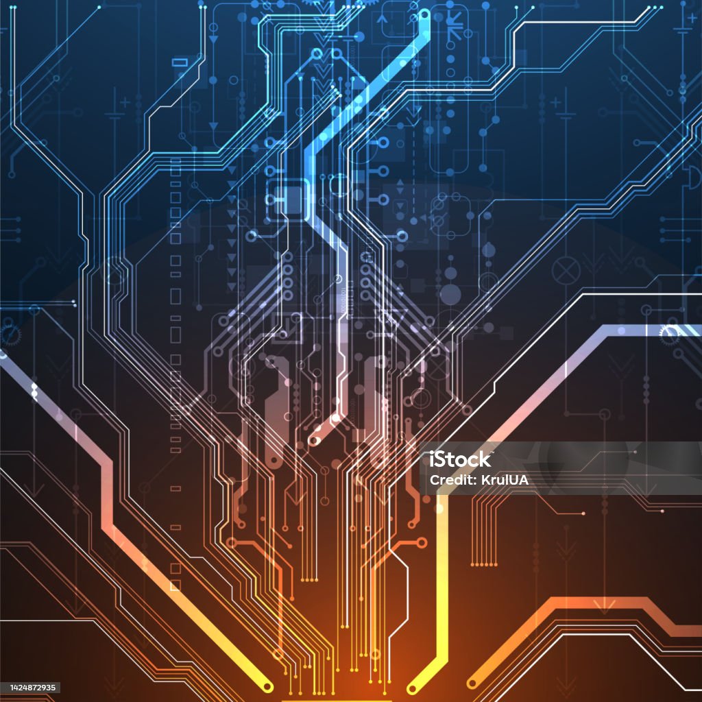 Topic Cpu Abstract Background On Technological And Scientific Topics Cpu Concept ...