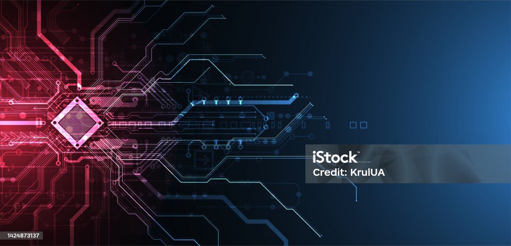 Topic Cpu Abstract Background On Technological And Scientific Topics Cpu Concept ...