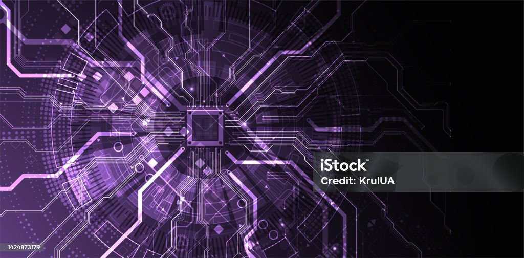 Topic Cpu Abstract Background On Technological And Scientific Topics Cpu Concept ...
