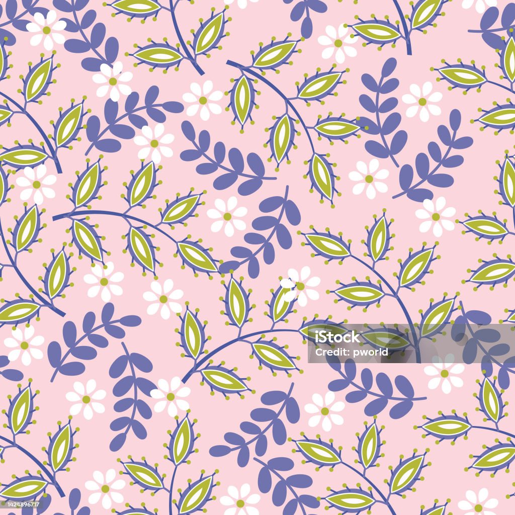 Branch Seamless Pattern Stock Illustration - Download Image Now ...
