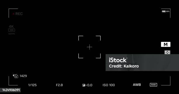 Camera User Interface 002 Stock Illustration - Download Image Now ...