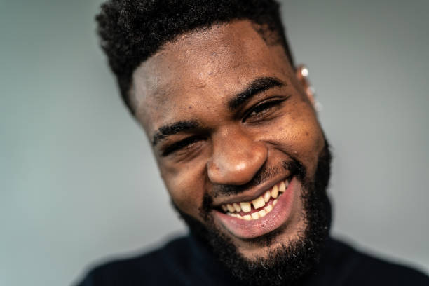 istock Portrait of a young man on a gray background 1424925326