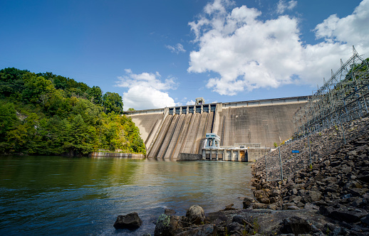 TVA Hiwassee Dam near Murphy, North Carolina