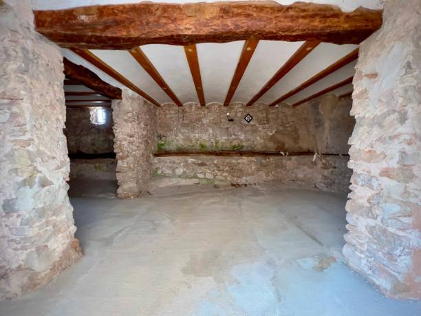 istock The old hostel and the well. 1424941537
