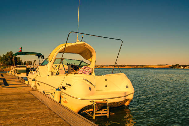 Boat trips on the river at sunset