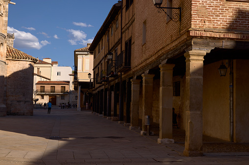 El Burgo de Osma (Spain), September 5, 2022.  It is a town in the province of Soria (Castilla y León). In the 12th century, after the expulsion of the Muslims, Pedro de Bourges, better known as San Pedro de Osma, restored his diocese.