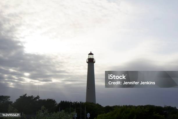 Cape May Point Lighthouse Stock Photo - Download Image Now - Atlantic Ocean, Beach, Beauty