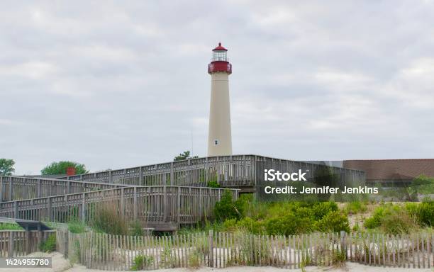 Cape May Point Lighthouse Stock Photo - Download Image Now - Cape May - New Jersey, Cape May County, Lighthouse