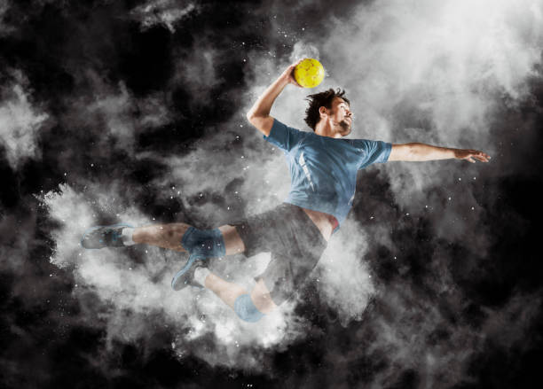 istock Handball player players in action 1424960602