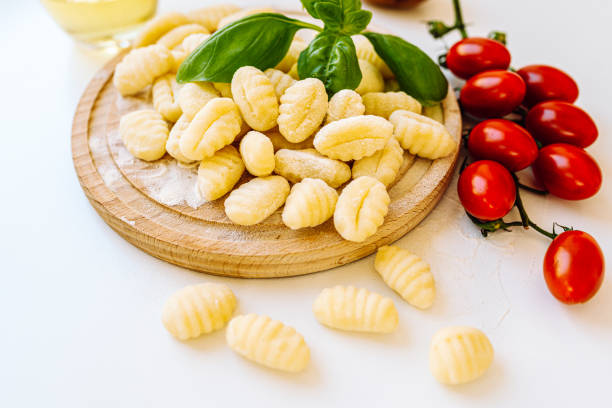 Austrian cuisine gnocchi. Potato and flour dumplings