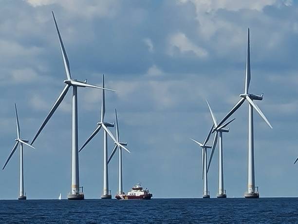 istock Sailing towards Oresund Bridge which connects sweden and denmark 1424970093