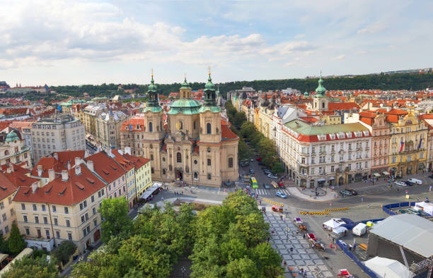 istock Panoramic view of Prague. Czech Republic 1424971886
