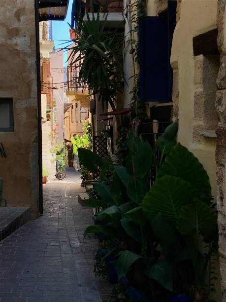 istock Greece - Crete- Chania ( La Canee) - little street in the old town 1424973607