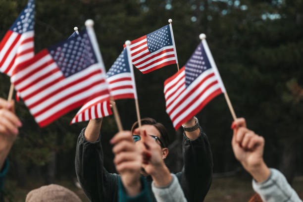 istock American flags raised for holiday celebrations 1424993206