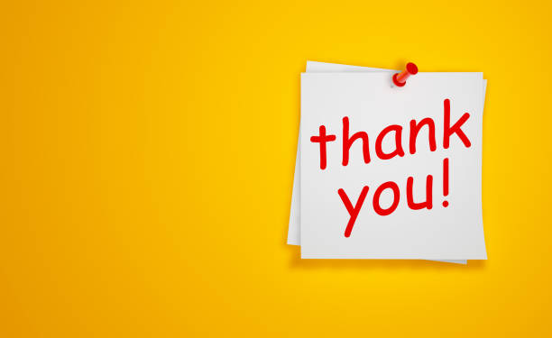 istock Thank You Text on Pin Paper 1424994236