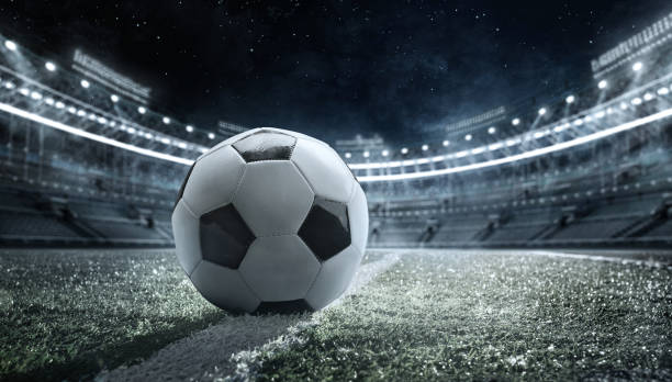 istock Sport Backgrounds.  Soccer stadium. 3d render 1424994379