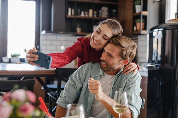 istock Capturing happy moments and celebrating anniversary 1424998107