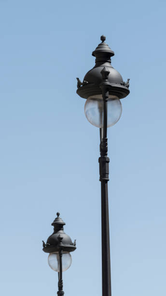 istock Streetlights with blue background, Madrid 1425005016