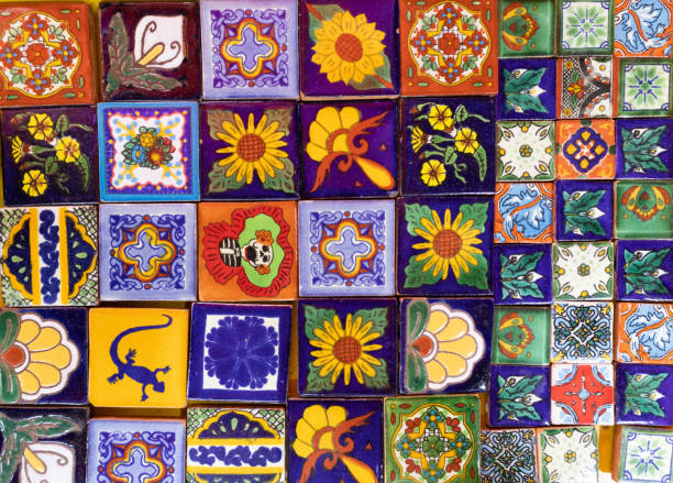 istock mexican traditional colorful talavera ceramic wall tiles 1425017855
