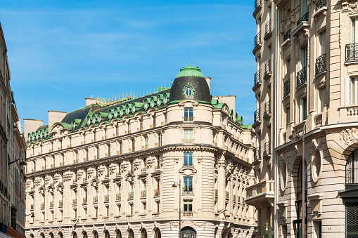 Facade of a Parisian typical building