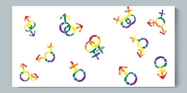 satz von geschlecht, lgbt-symbol - sexual violence stock-grafiken, -clipart, -cartoons und -symbole