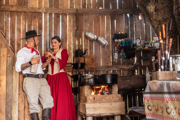 istock Gaucho couple at the farroupilha camp 1425048741