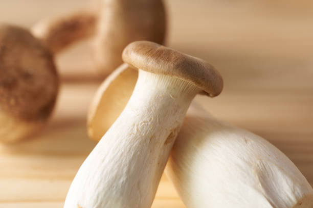 istock Various mushrooms on wooden table 1425053946