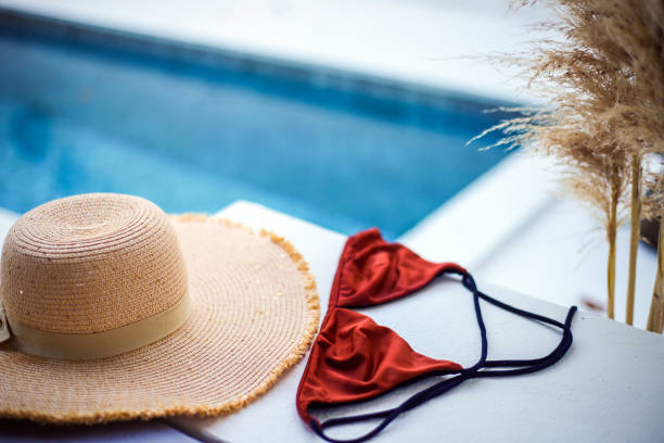 istock Summer Concepts, Bikini and Sun Hat 1425057980