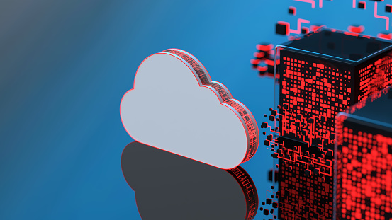 Abstruct Cloud Computing Abstract Cloud Computing Technology Concept Stock Photo - Download ...