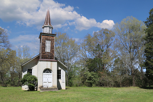 St Georges church is a small Romanesque church, consecrated in 1366, situated in the \