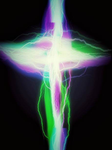 istock 3d illustration of cross lightning 1425082422