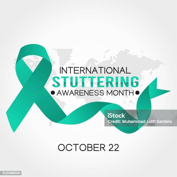 International Stuttering Awareness Month Vector Illustration Suitable For Greeting Card Poster And Banner - Arte vetorial de stock e mais imagens de 2020